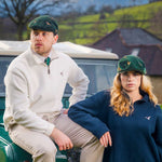 Ribbed Quarter-Zip Pullover - Navy