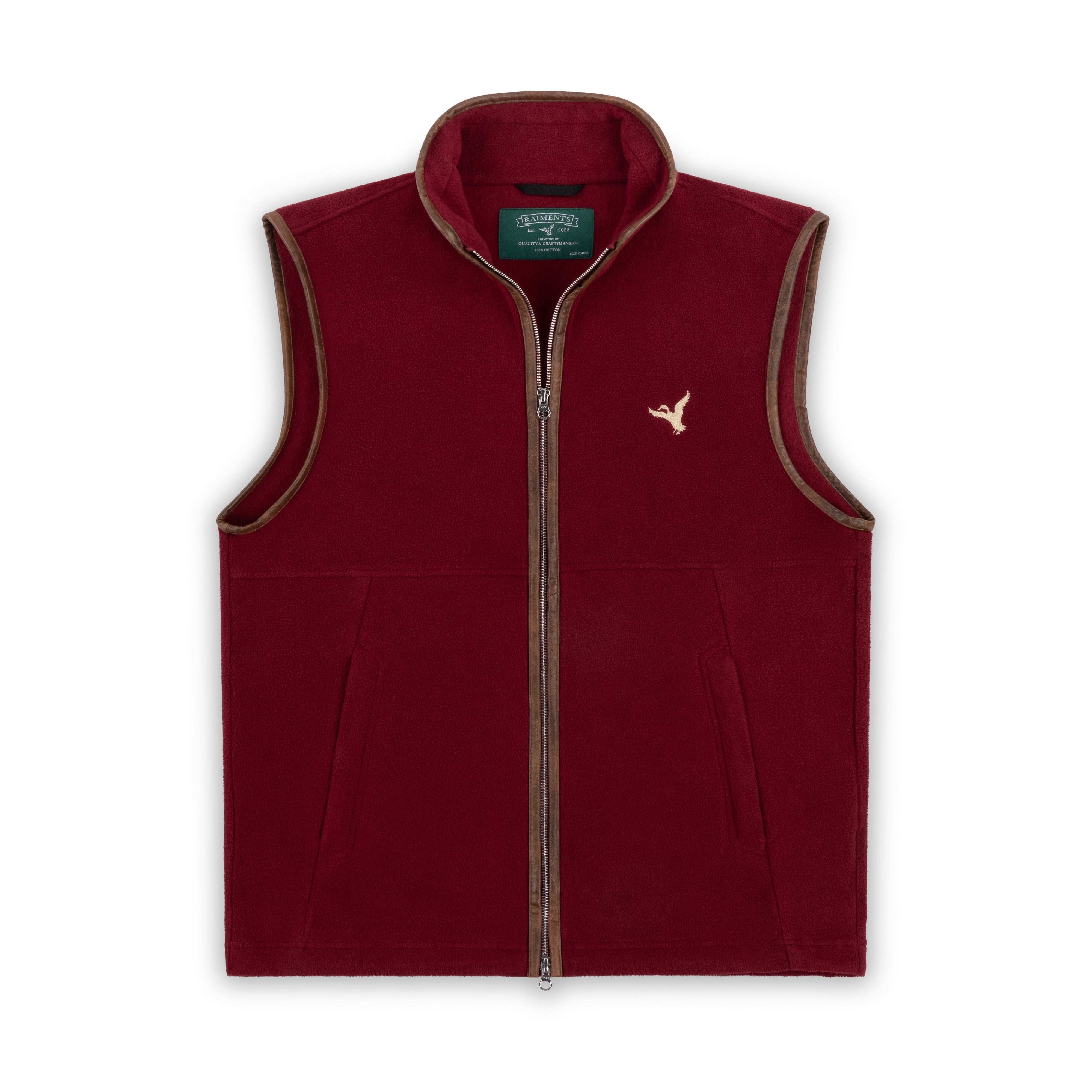 Raiments Burgundy Gilet - The Raiments
